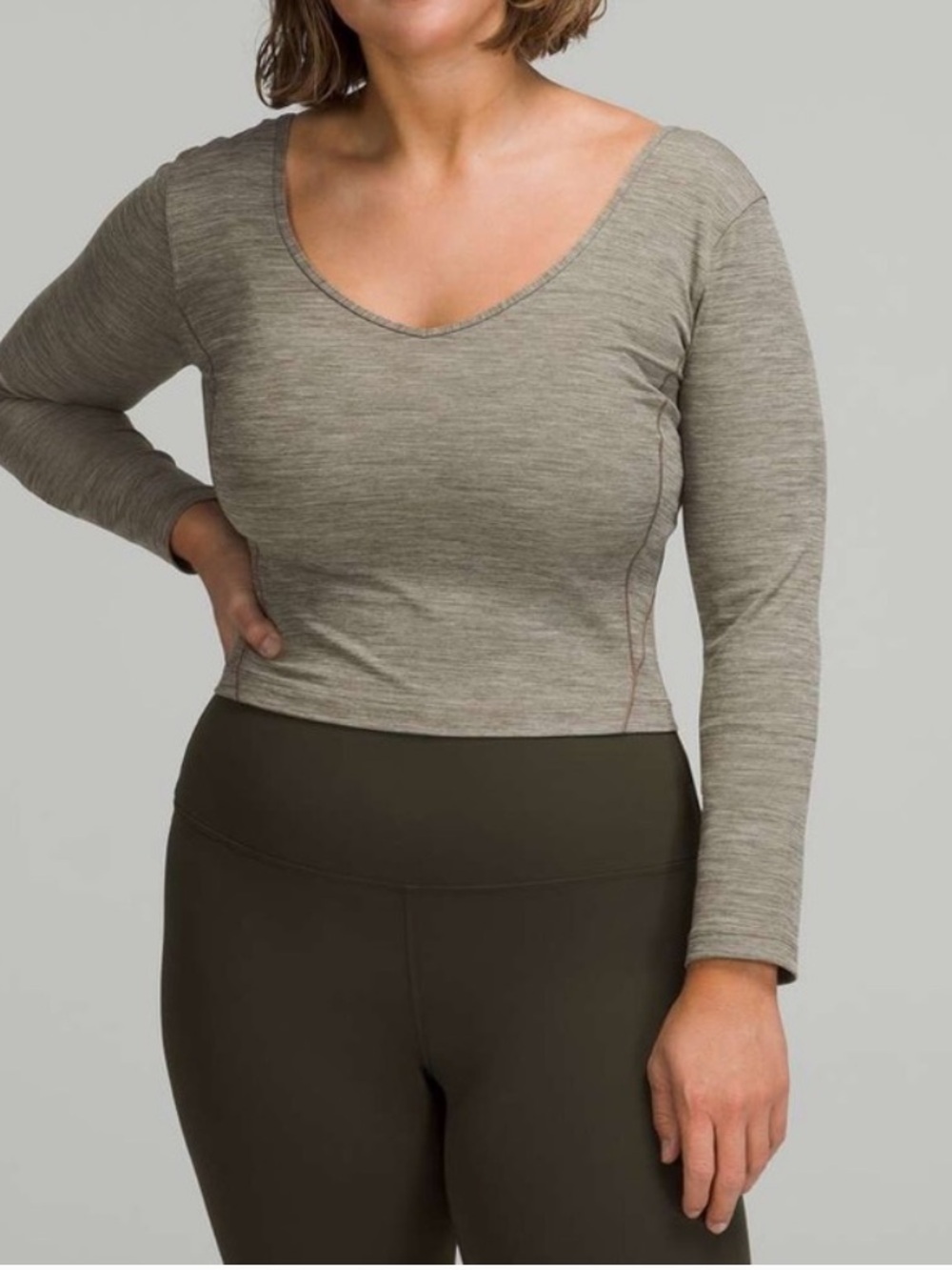 Lululemon Align Long Sleeve Shirt in Heathered Rover